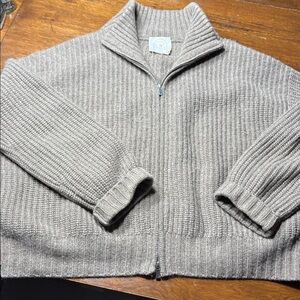 SUNNY cashmere zip up cashmere Sweater